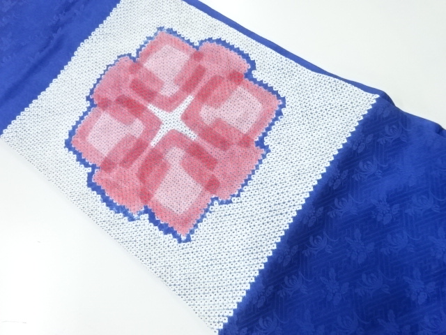 アンティーク　絞り抽象花模様名古屋帯